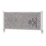 MAUL Tischtrennwand MAULconnecto 120 x 51,5 cm (B x H) silber