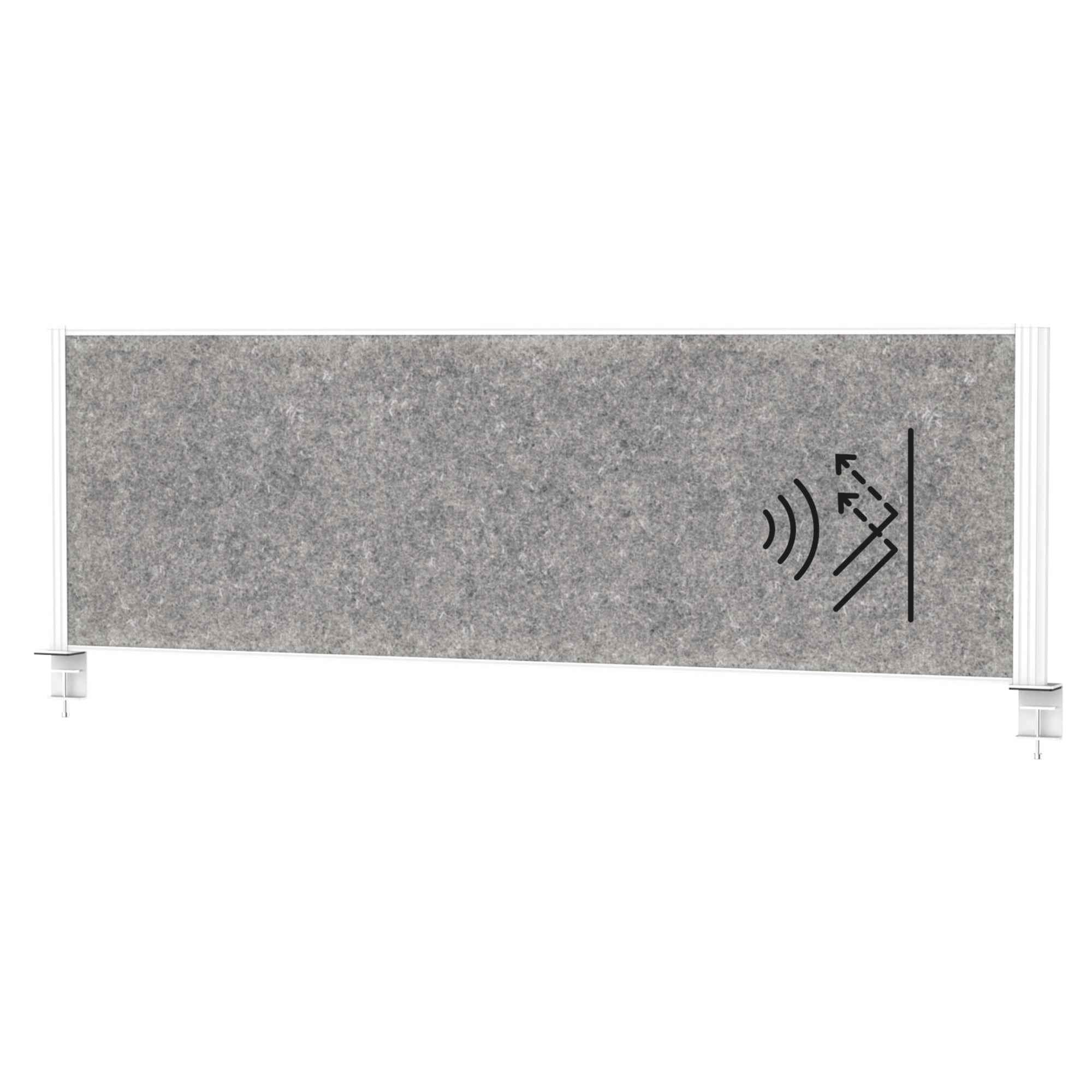 MAUL Tischtrennwand MAULconnecto 160 x 51,5 cm (B x H) weiß