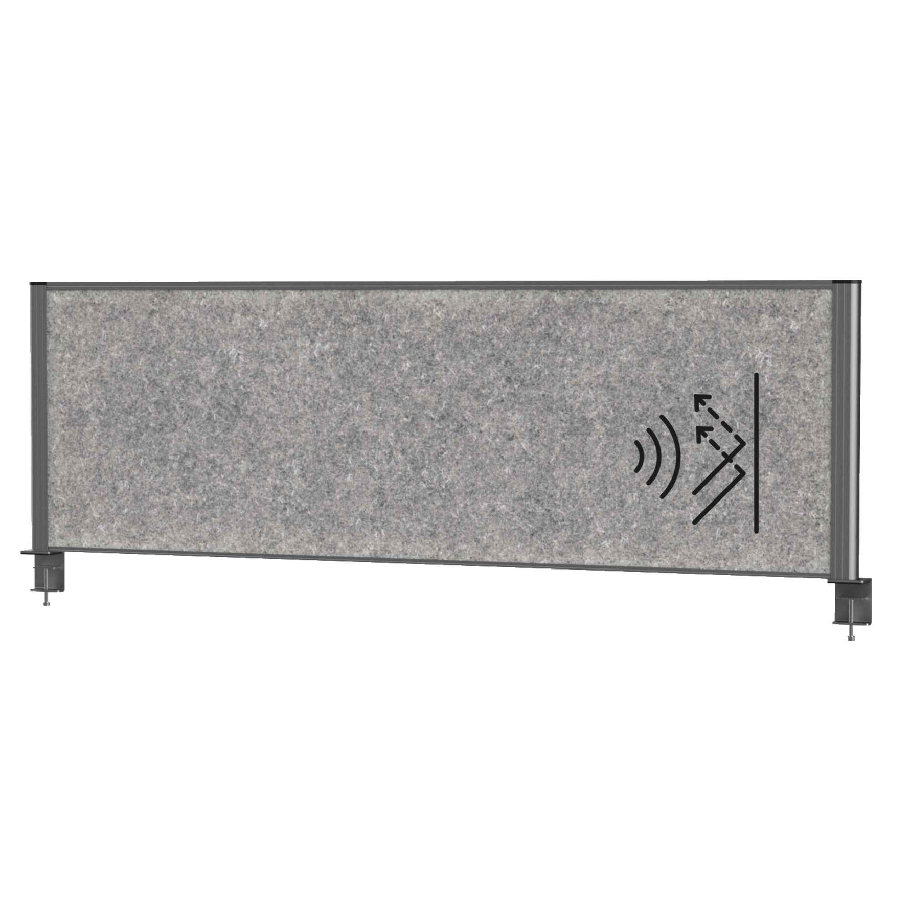 MAUL Tischtrennwand MAULconnecto 160 x 51,5 cm (B x H) anthrazit