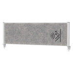 MAUL Tischtrennwand MAULconnecto 160 x 51,5 cm (B x H) silber