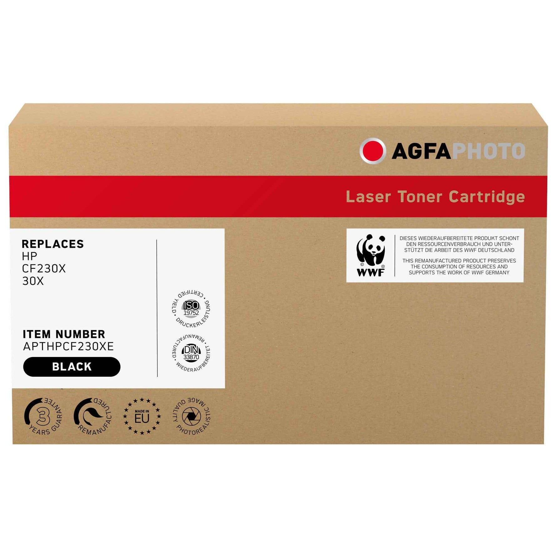 AgfaPhoto Toner Kompatibel mit HP 30X schwarz