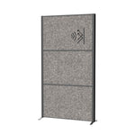 MAUL Stellwand MAULconnecto 3 x Akustikwand dunkelgrau anthrazit