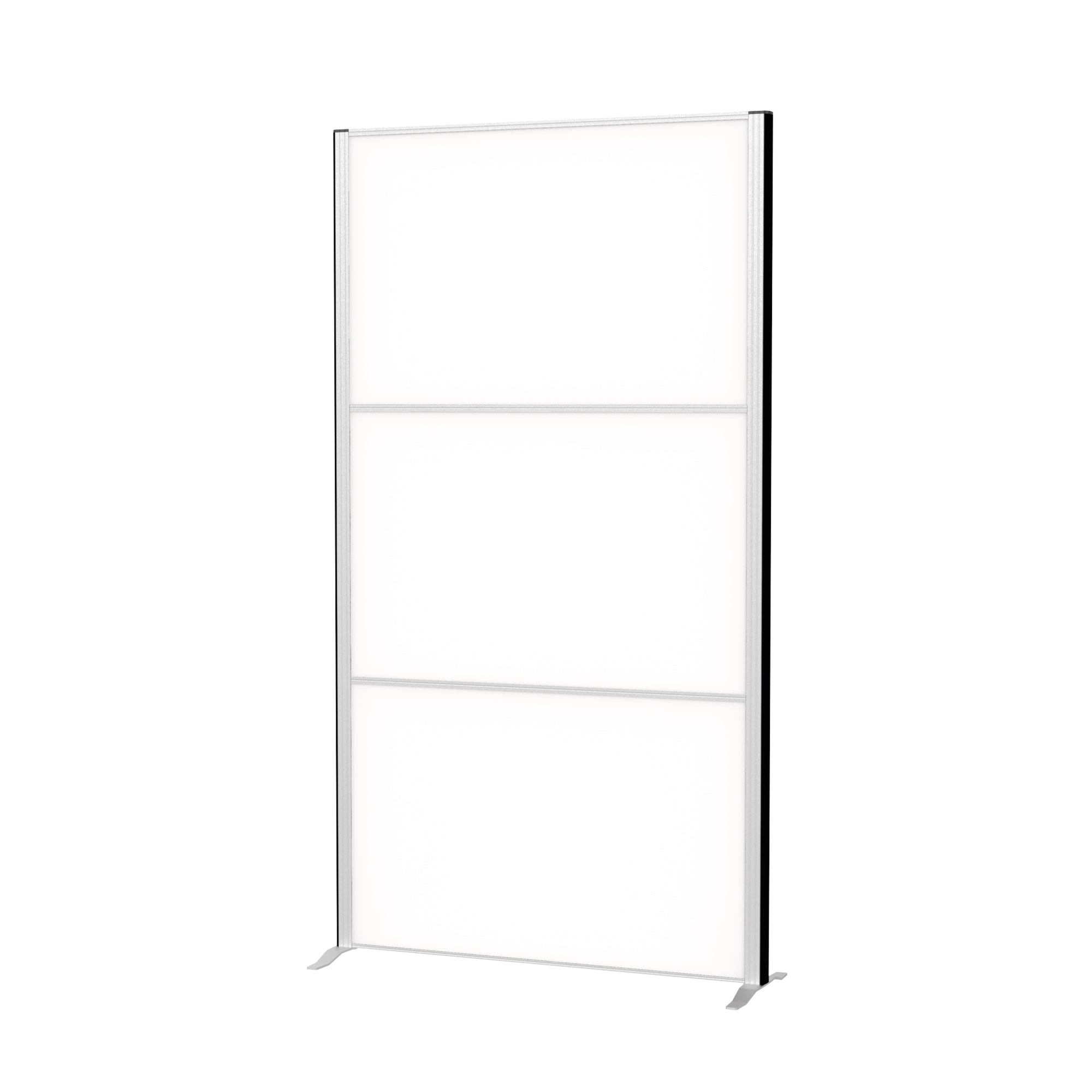 MAUL Stellwand MAULconnecto 3 x Whiteboard weiß silber