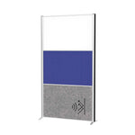 MAUL Stellwand MAULconnecto 1 x Pinntafel, 1 x Akustikwand, 1 x Whiteboard