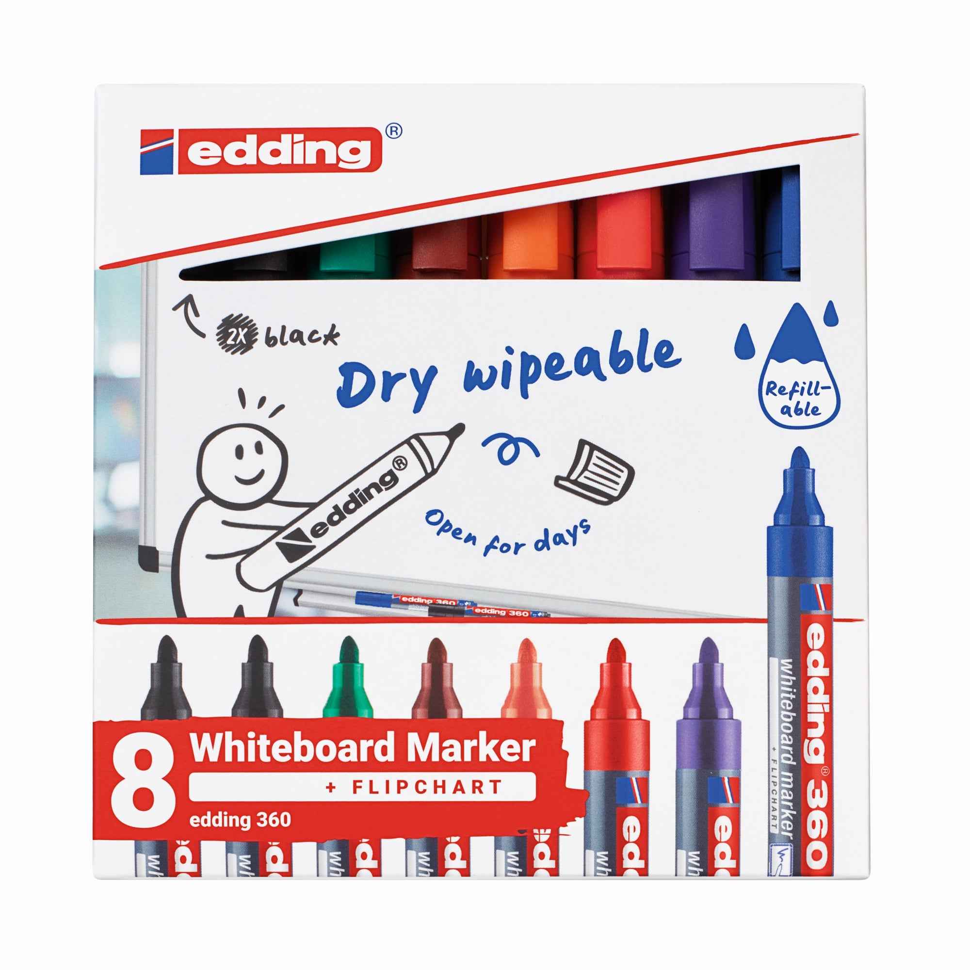 edding Whiteboardmarker 360 8 St./Pack.