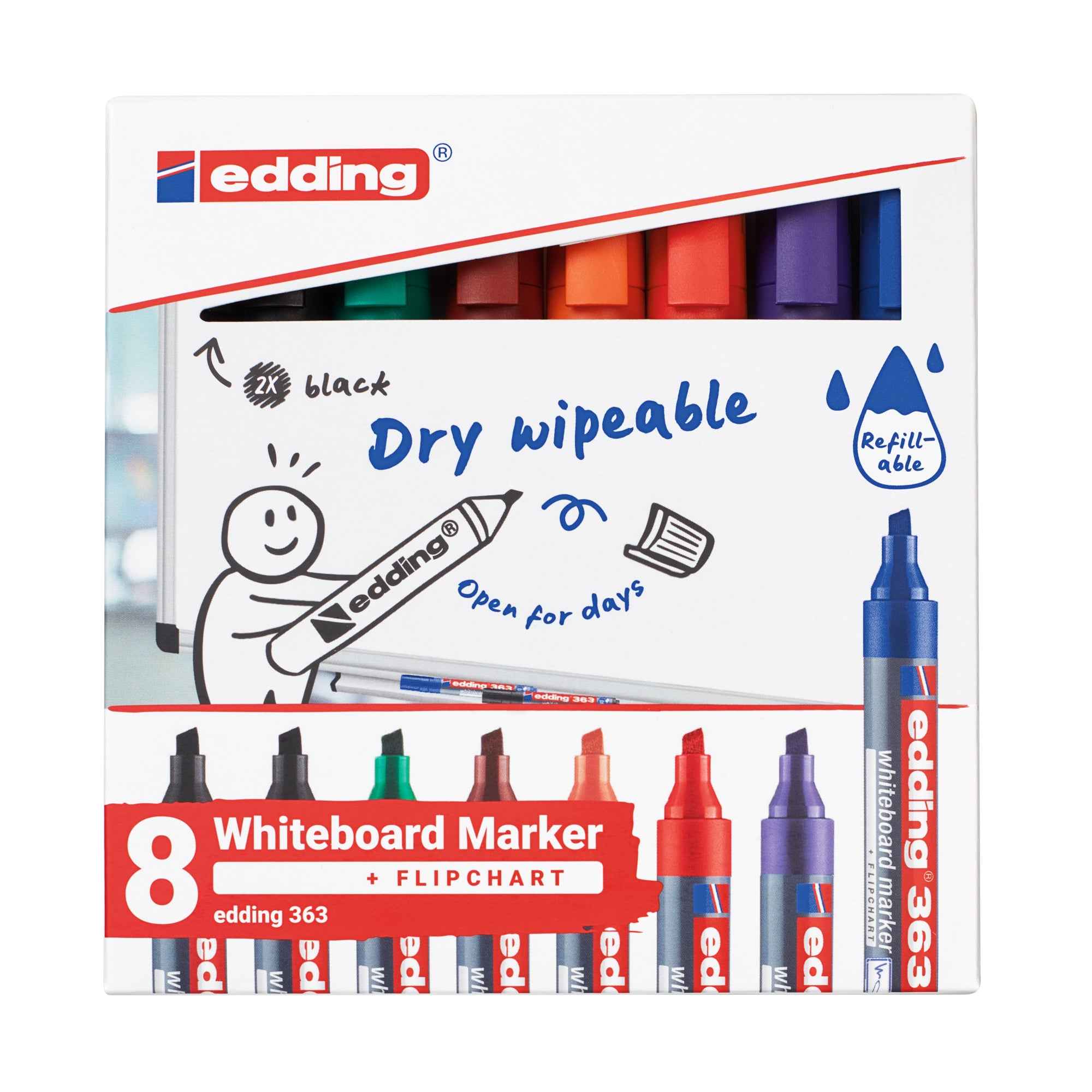 edding Whiteboardmarker 363 8 St./Pack.