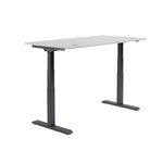 Neutralware Schreibtisch FLEX MODUL 1.600 x 605-1.255 x 800 mm (B x H x T) schwarz – Produktbild 7