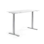 Neutralware Schreibtisch FLEX MODUL 1.200 x 605-1.255 x 800 mm (B x H x T) alusilber