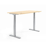 Neutralware Schreibtisch FLEX MODUL 2.000 x 605-1.255 x 800 mm (B x H x T) alusilber – Produktbild 4