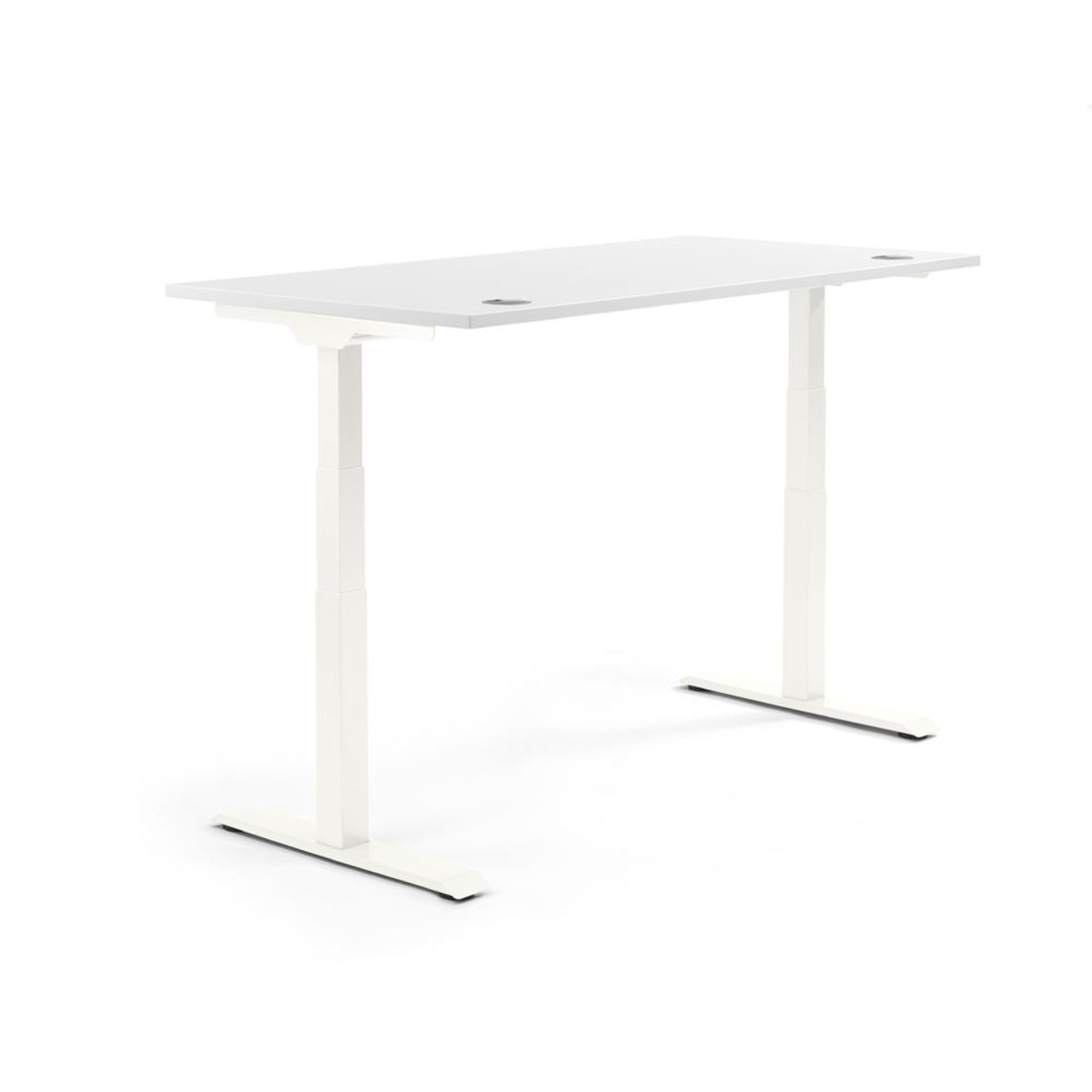 Neutralware Schreibtisch FLEX MODUL 1.600 x 605-1.255 x 800 mm (B x H x T) weiß