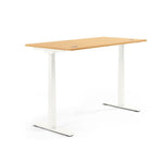 Neutralware Schreibtisch FLEX MODUL 1.600 x 605-1.255 x 800 mm (B x H x T) weiß – Produktbild 2