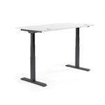 Neutralware Schreibtisch FLEX MODUL 1.600 x 605-1.255 x 800 mm (B x H x T) schwarz – Produktbild 2
