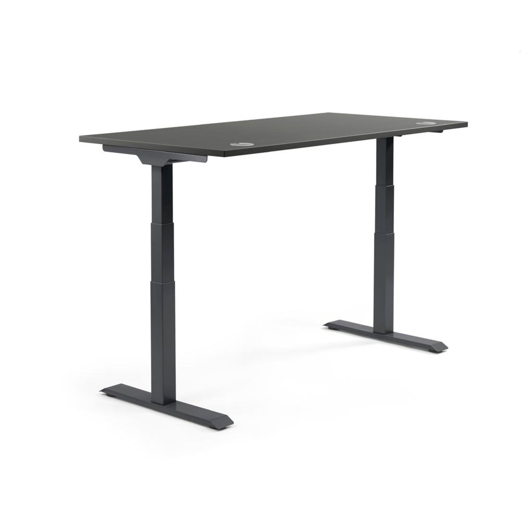Neutralware Schreibtisch FLEX MODUL 1.600 x 605-1.255 x 800 mm (B x H x T) schwarz