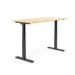 Neutralware Schreibtisch FLEX MODUL 1.600 x 605-1.255 x 800 mm (B x H x T) schwarz – Produktbild 4