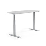 Neutralware Schreibtisch FLEX MODUL 2.000 x 605-1.255 x 800 mm (B x H x T) alusilber – Produktbild 5