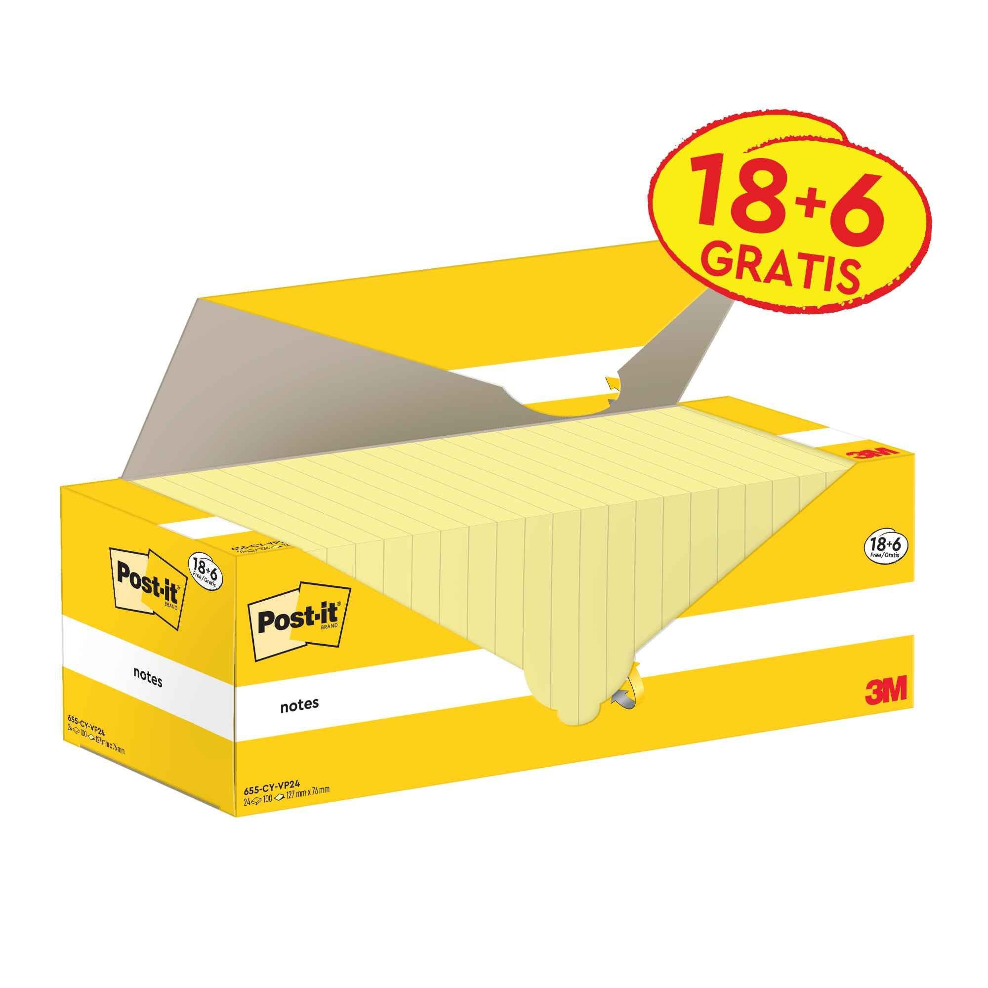 Post-it® Haftnotiz Notes Promotion 76 x 76 mm (B x H)