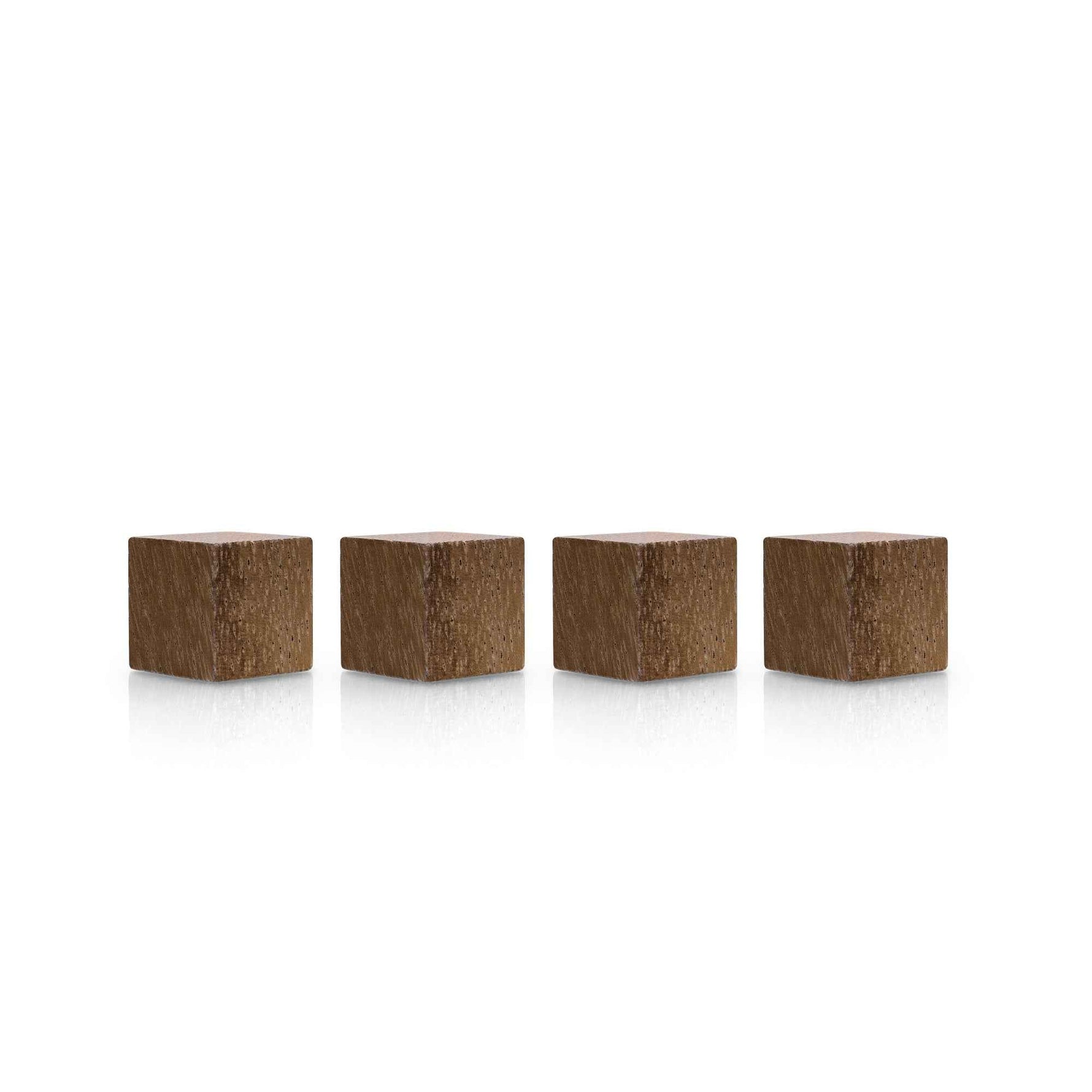 magnetoplan® Magnet Design Wood Series Würfel Walnussholz