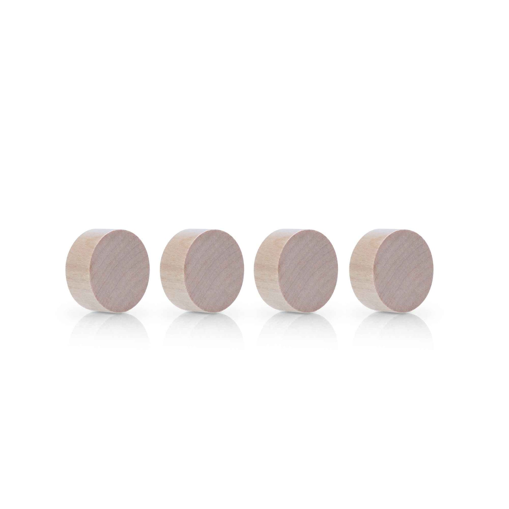 magnetoplan® Magnet Design Wood Series rund Birkenholz