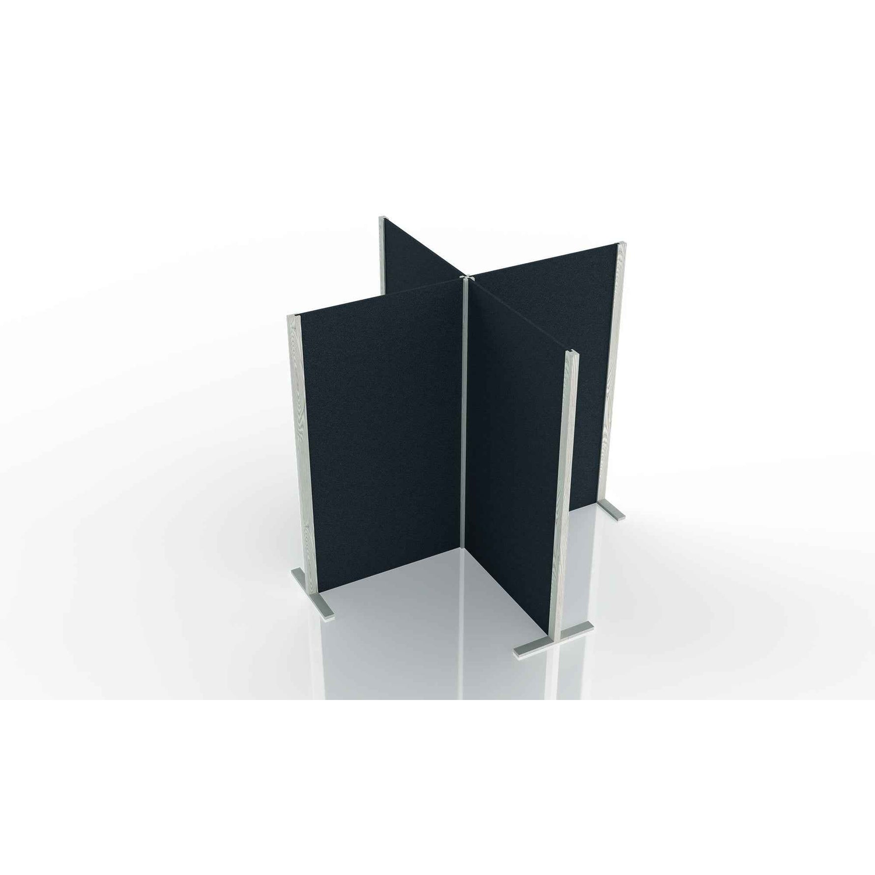 magnetoplan® Stellwand Akustik Wood 4 Modul