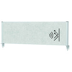 MAUL Tischtrennwand MAULconnecto 160 x 51,5 cm (B x H) silber