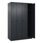 C+P Kleiderspind Classic PLUS mit Sockel 1.200 x 1.850 x 500 mm (B x H x T) schwarzgrau – Produktbild 3