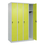 C+P Kleiderspind Classic PLUS mit Sockel 1.200 x 1.850 x 500 mm (B x H x T) lichtgrau