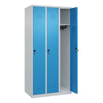 C+P Kleiderspind Classic PLUS mit Sockel 900 x 1.850 x 500 mm (B x H x T) lichtgrau