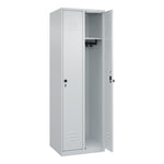 C+P Kleiderspind Classic PLUS mit Sockel 600 x 1.850 x 500 mm (B x H x T) lichtgrau – Produktbild 3