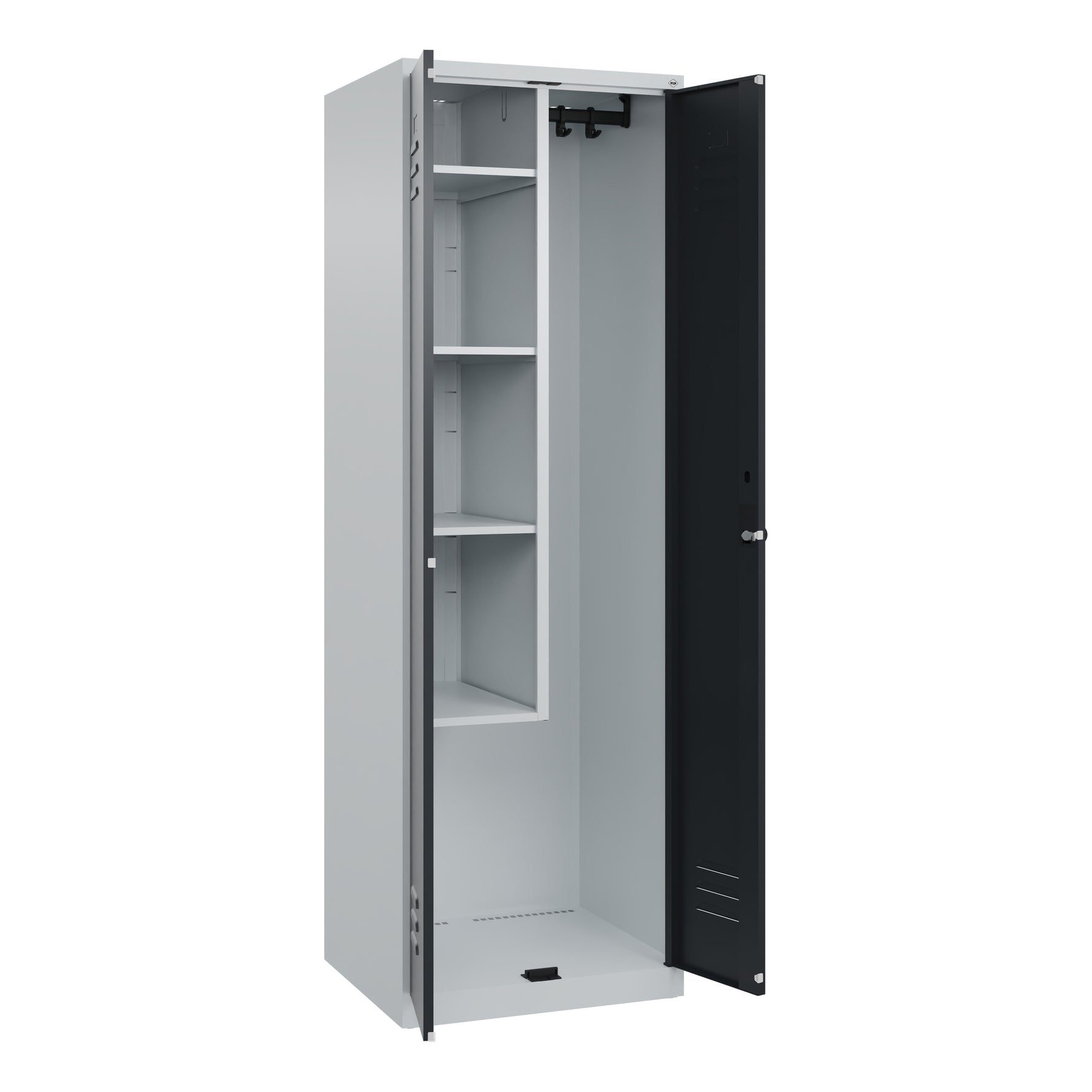 C+P Putzmittelschrank Classic PLUS mit Sockel lichtgrau – Produktbild 6