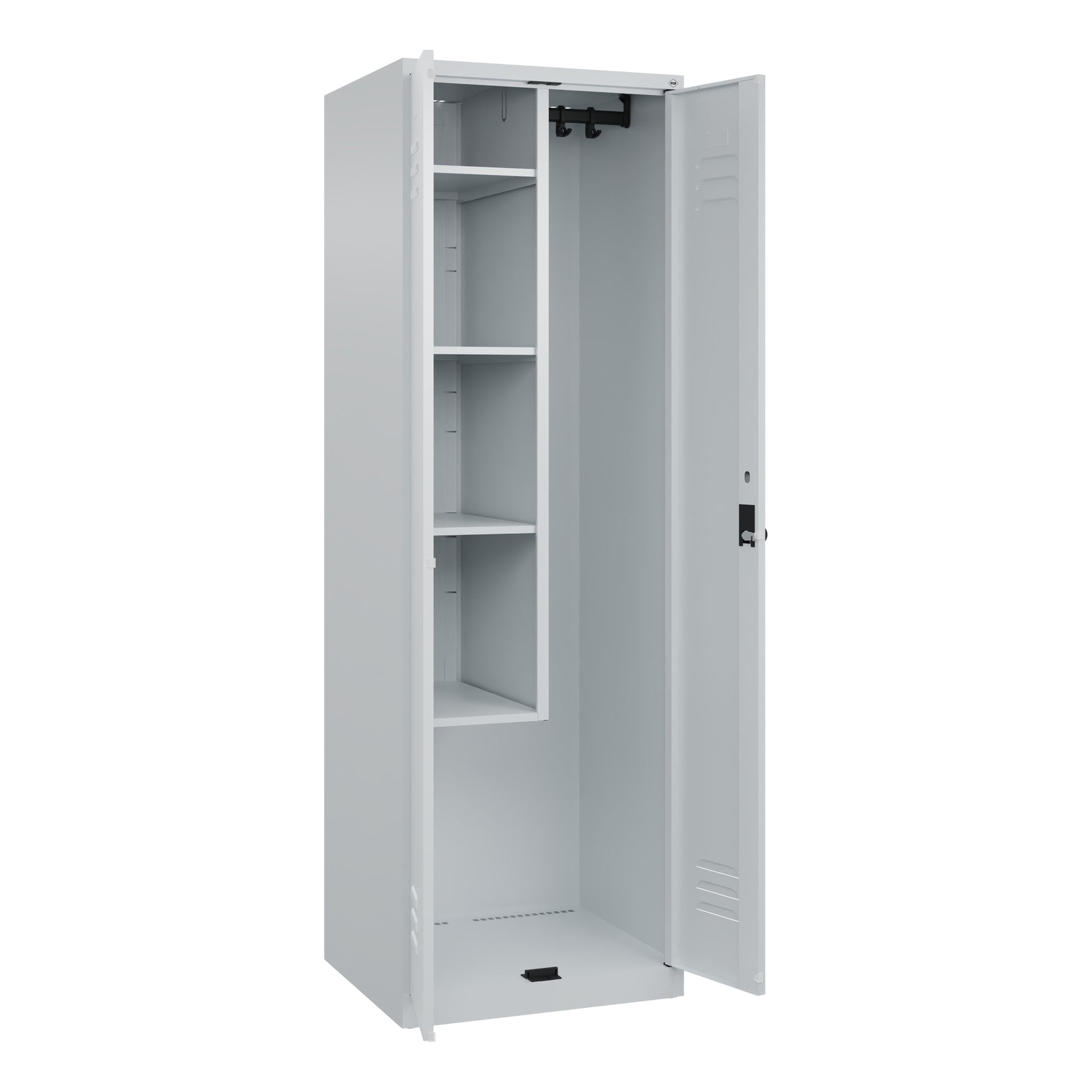 C+P Putzmittelschrank Classic PLUS mit Sockel lichtgrau – Produktbild 5