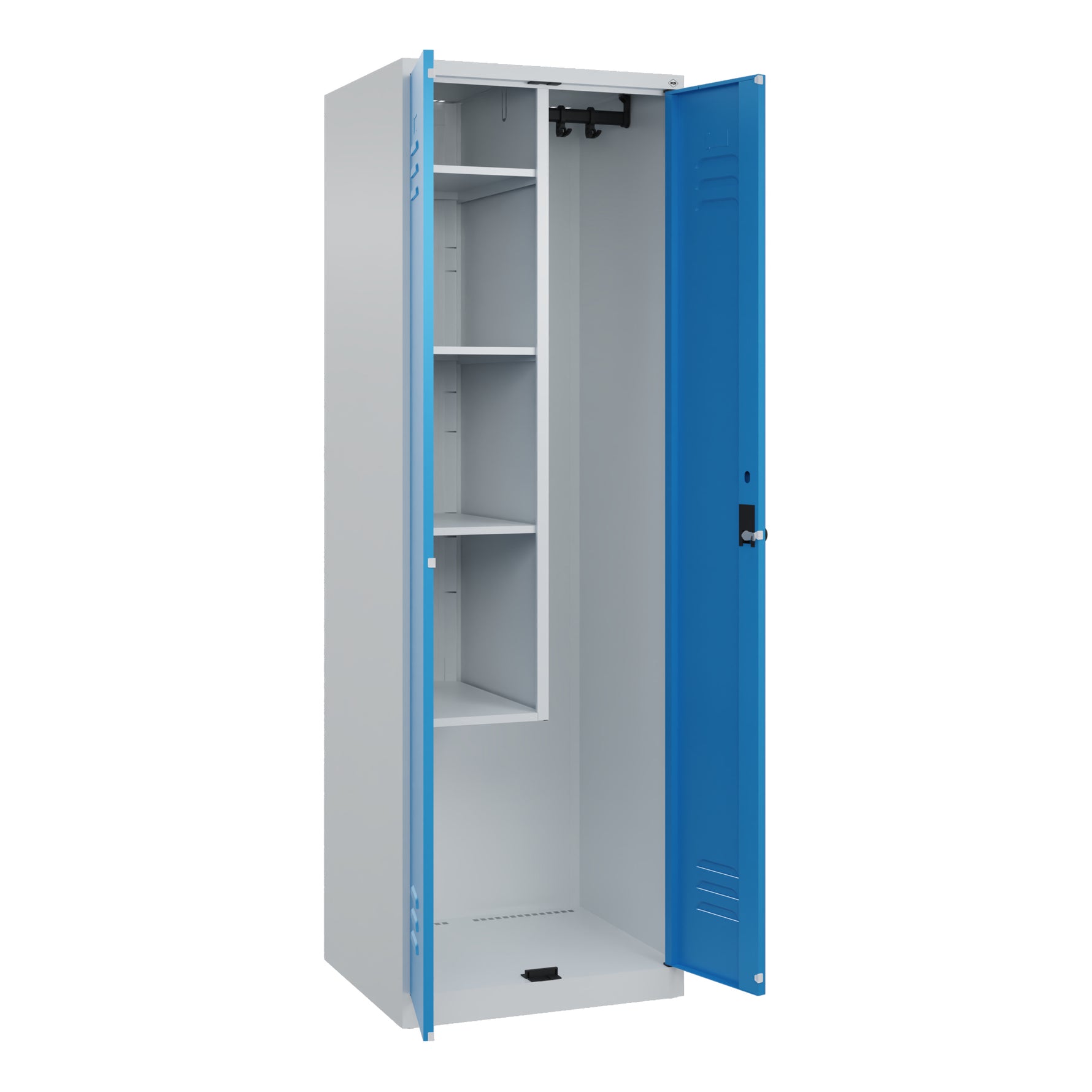 C+P Putzmittelschrank Classic PLUS mit Sockel lichtgrau – Produktbild 3