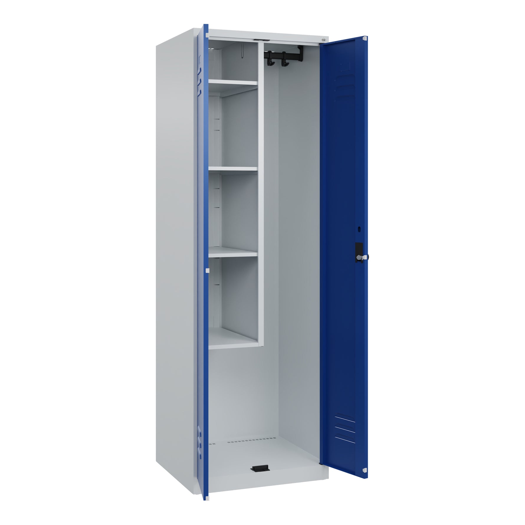 C+P Putzmittelschrank Classic PLUS mit Sockel lichtgrau – Produktbild 4