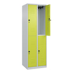 C+P Kleiderspind Classic PLUS mit Sockel 600 x 1.850 x 500 mm (B x H x T) lichtgrau