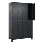 C+P Kleiderspind Classic PLUS mit Standfuß 1.200 x 1.950 x 500 mm (B x H x T) schwarzgrau – Produktbild 2