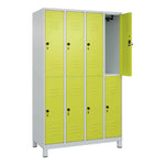 C+P Kleiderspind Classic PLUS mit Standfuß 1.200 x 1.950 x 500 mm (B x H x T) lichtgrau