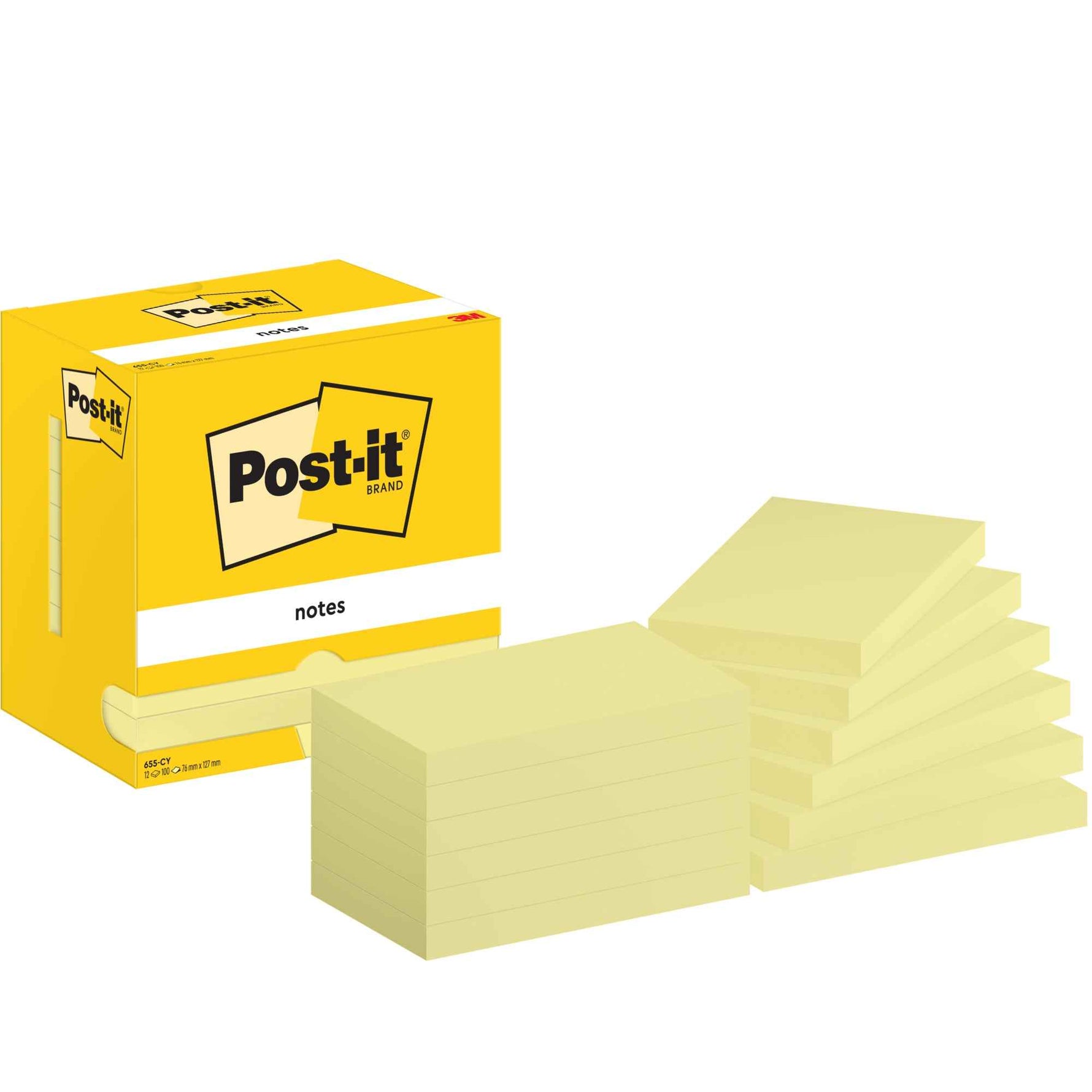 Post-it® Haftnotiz Notes 12 Block/Pack.