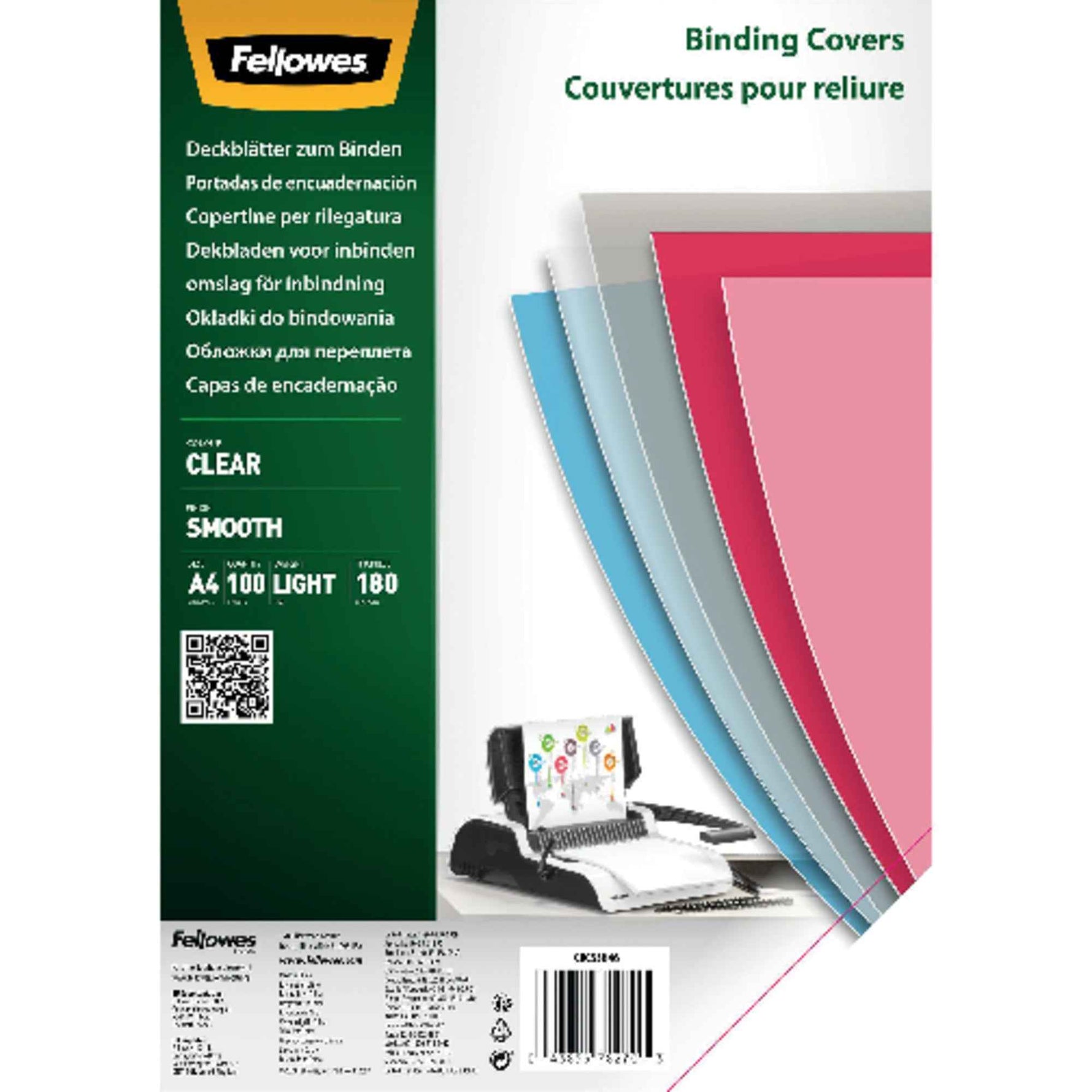 Fellowes® Deckblattfolie PET, 70 % recycelt