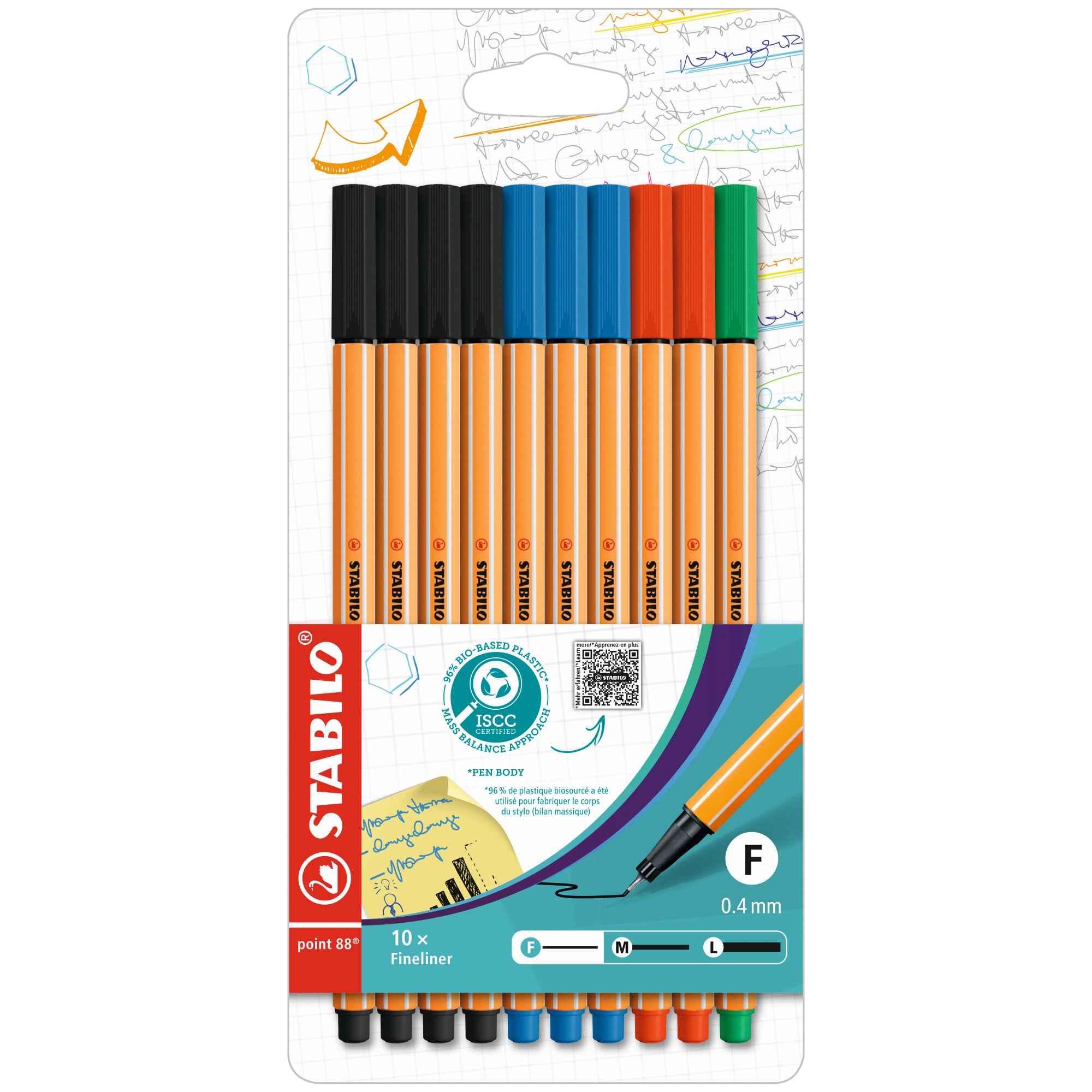 STABILO® Fineliner point 88® 10 St./Pack.