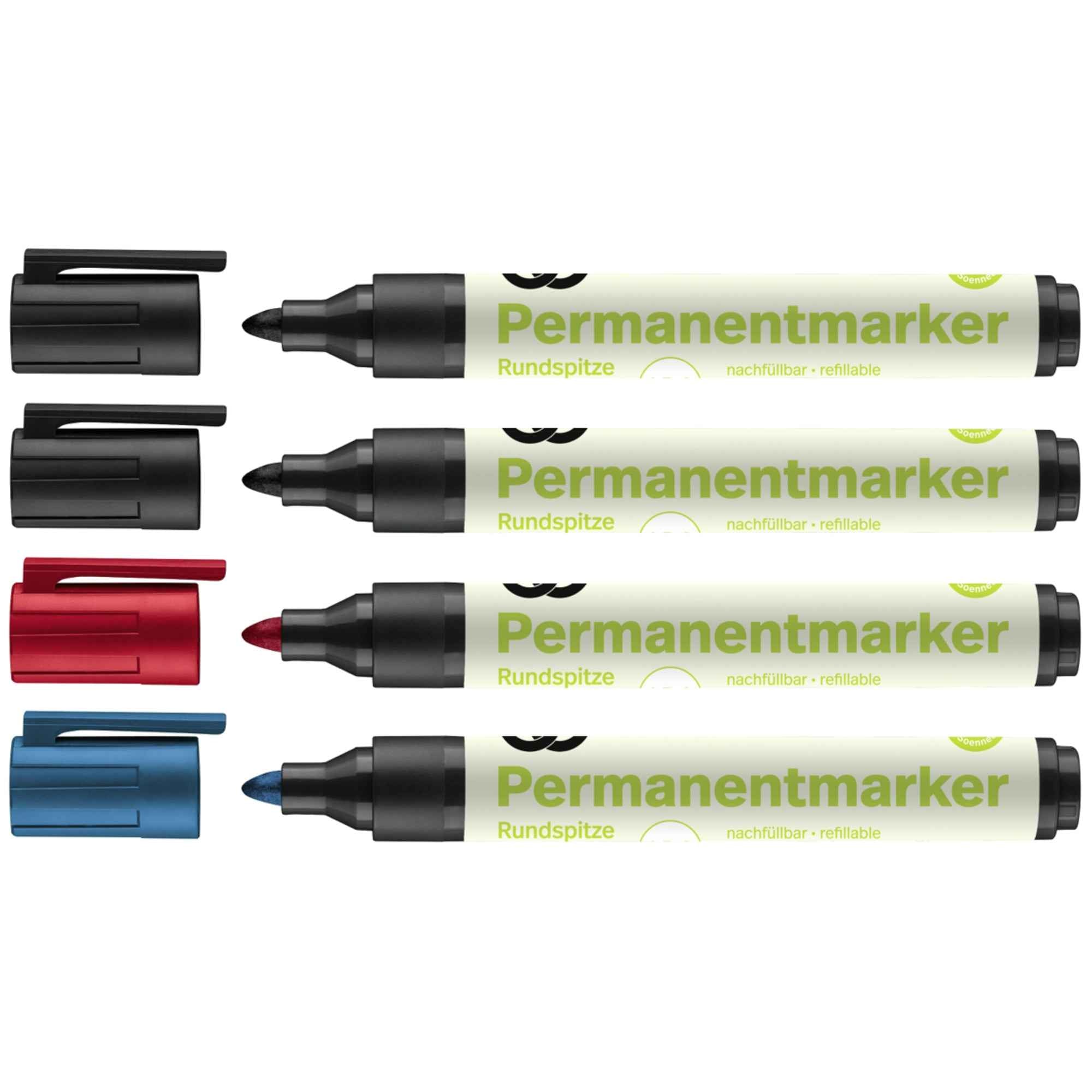 Soennecken Permanentmarker oeco 4 St./Pack. 1,5-3 mm