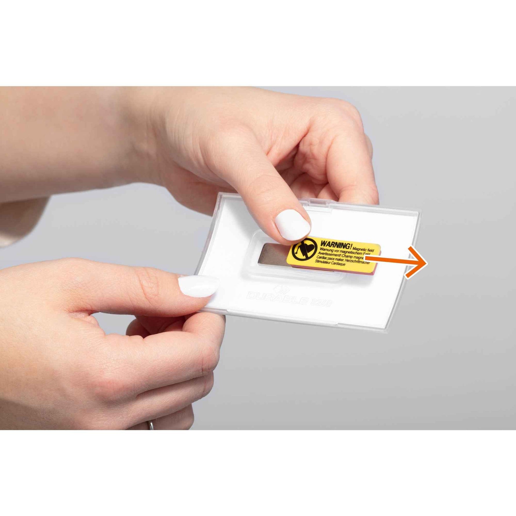 DURABLE Namensschild CLICK FOLD 75 x 40 mm (B x H)