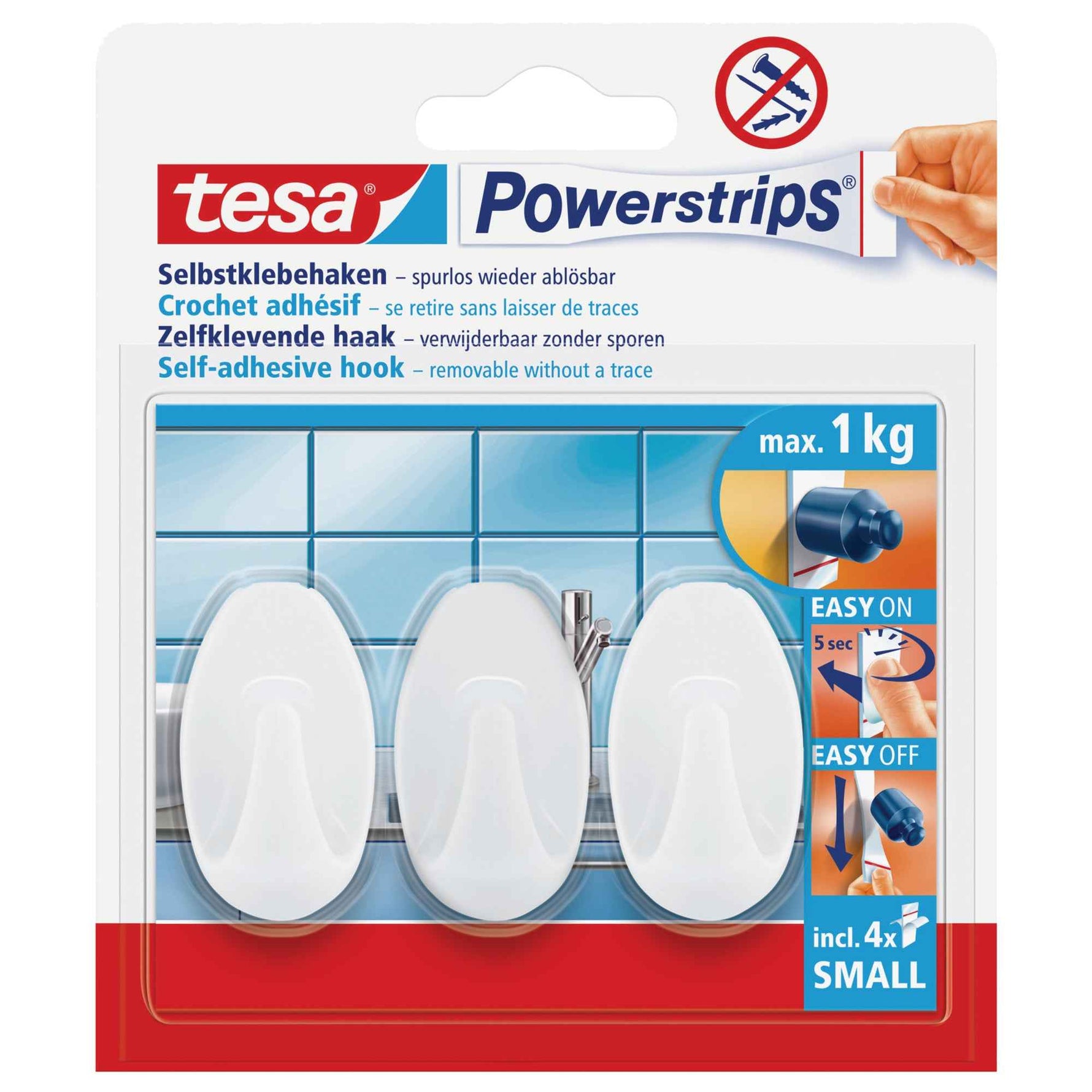 tesa® Haken Powerstrips® Small 3 St./Pack.