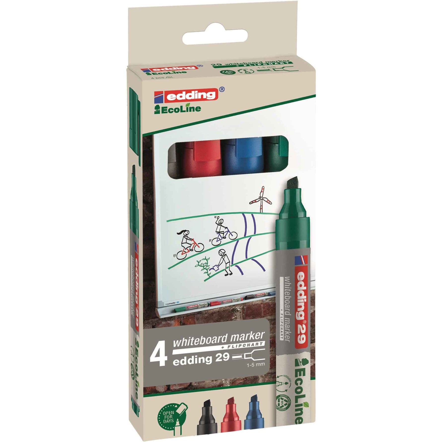 edding Whiteboardmarker 29 EcoLine 4 St./Pack.