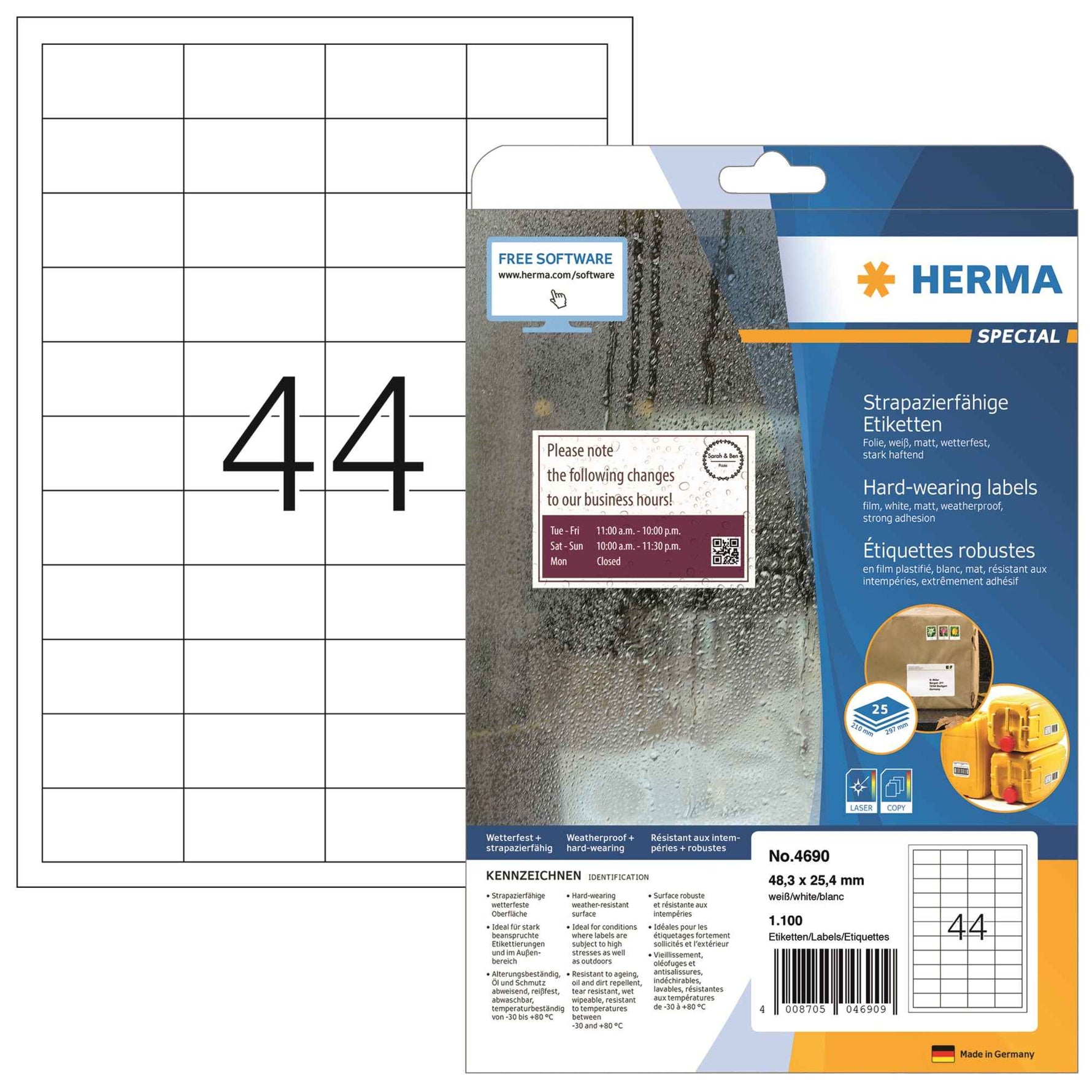 HERMA Folienetikett SPECIAL 48,3 x 25,4 mm (B x H)