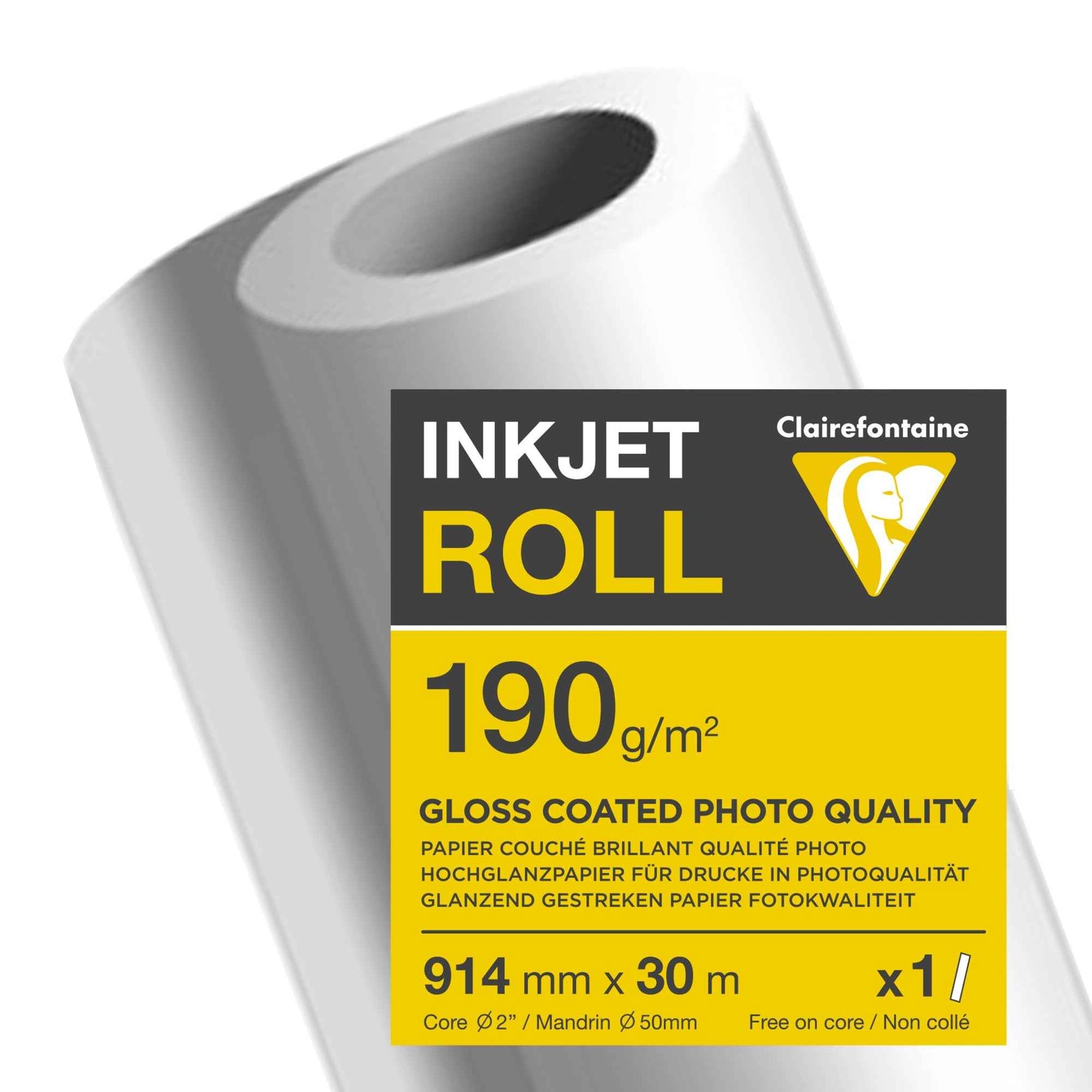 Clairefontaine Inkjetplotterpapier GLOSSY COATED 190 g/m²