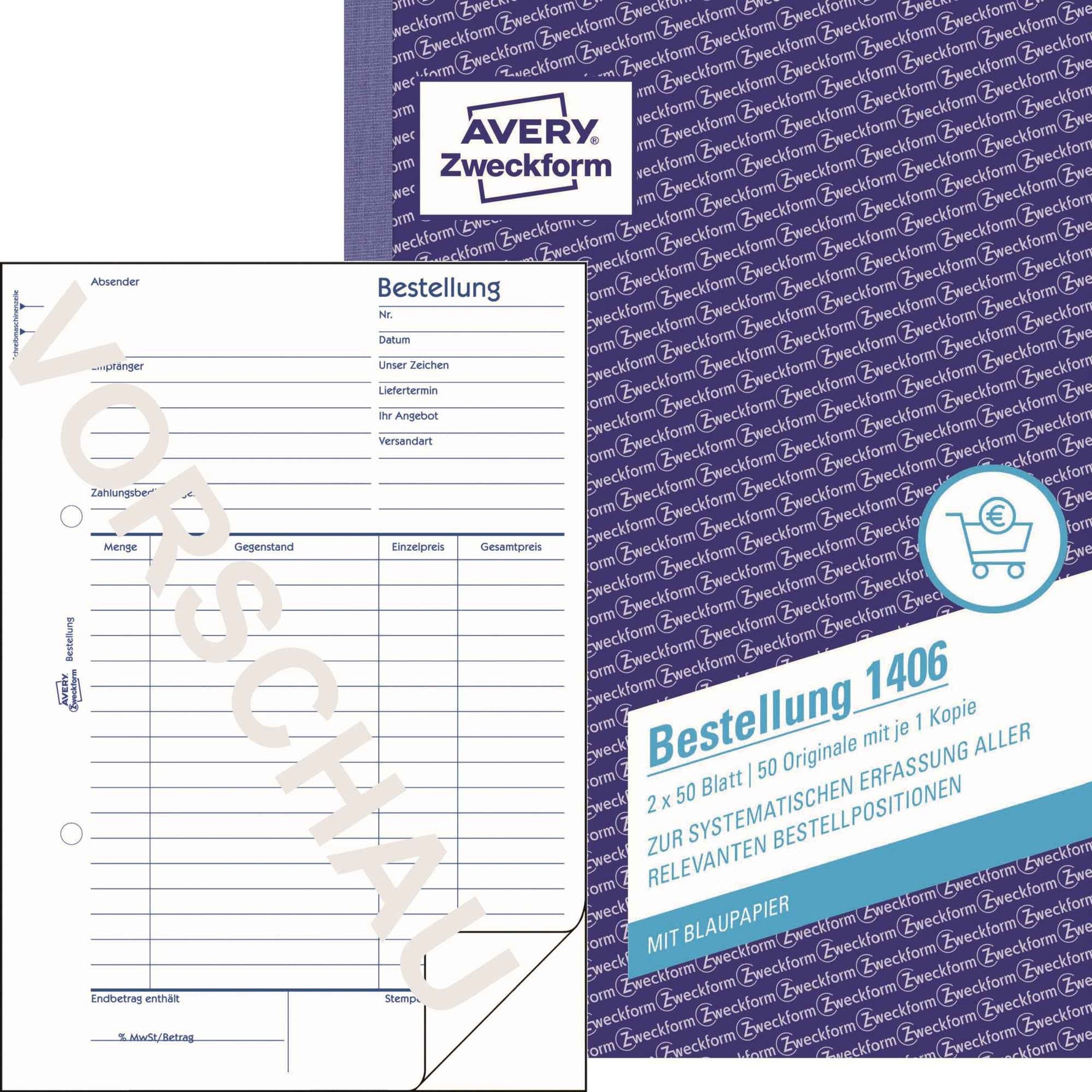 Avery Zweckform Bestellformular 1406