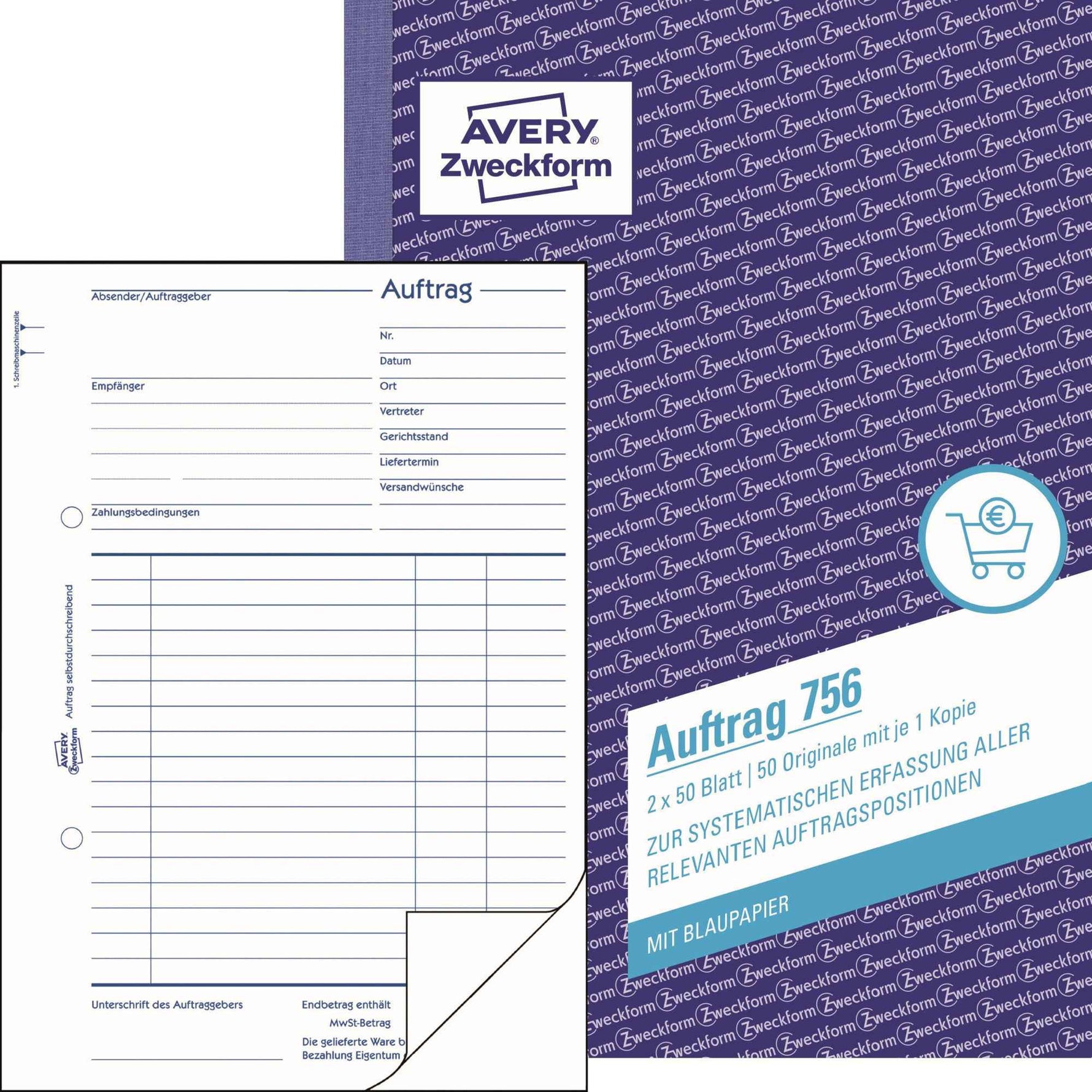Avery Zweckform Auftragsformular 756