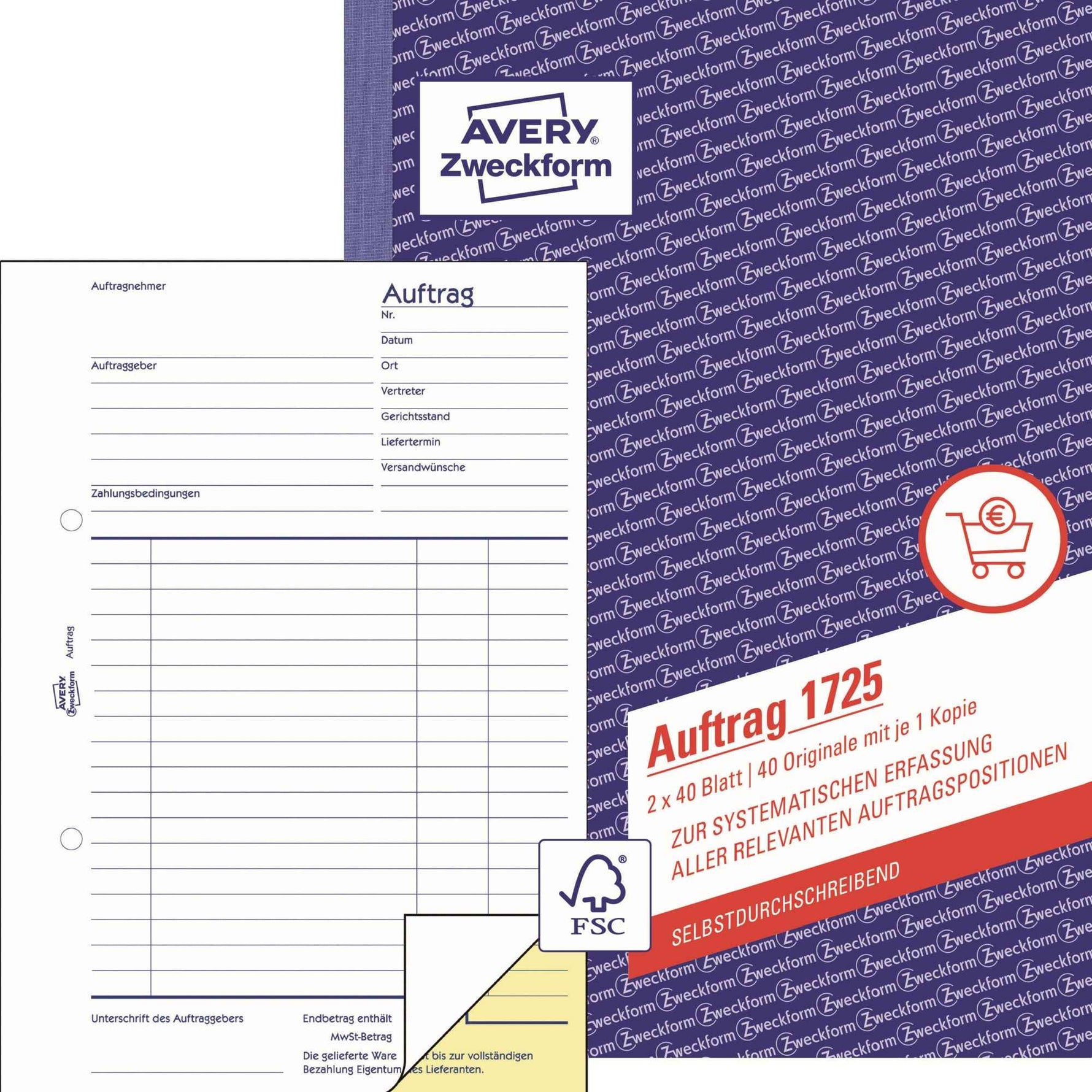 Avery Zweckform Auftragsformular 1725