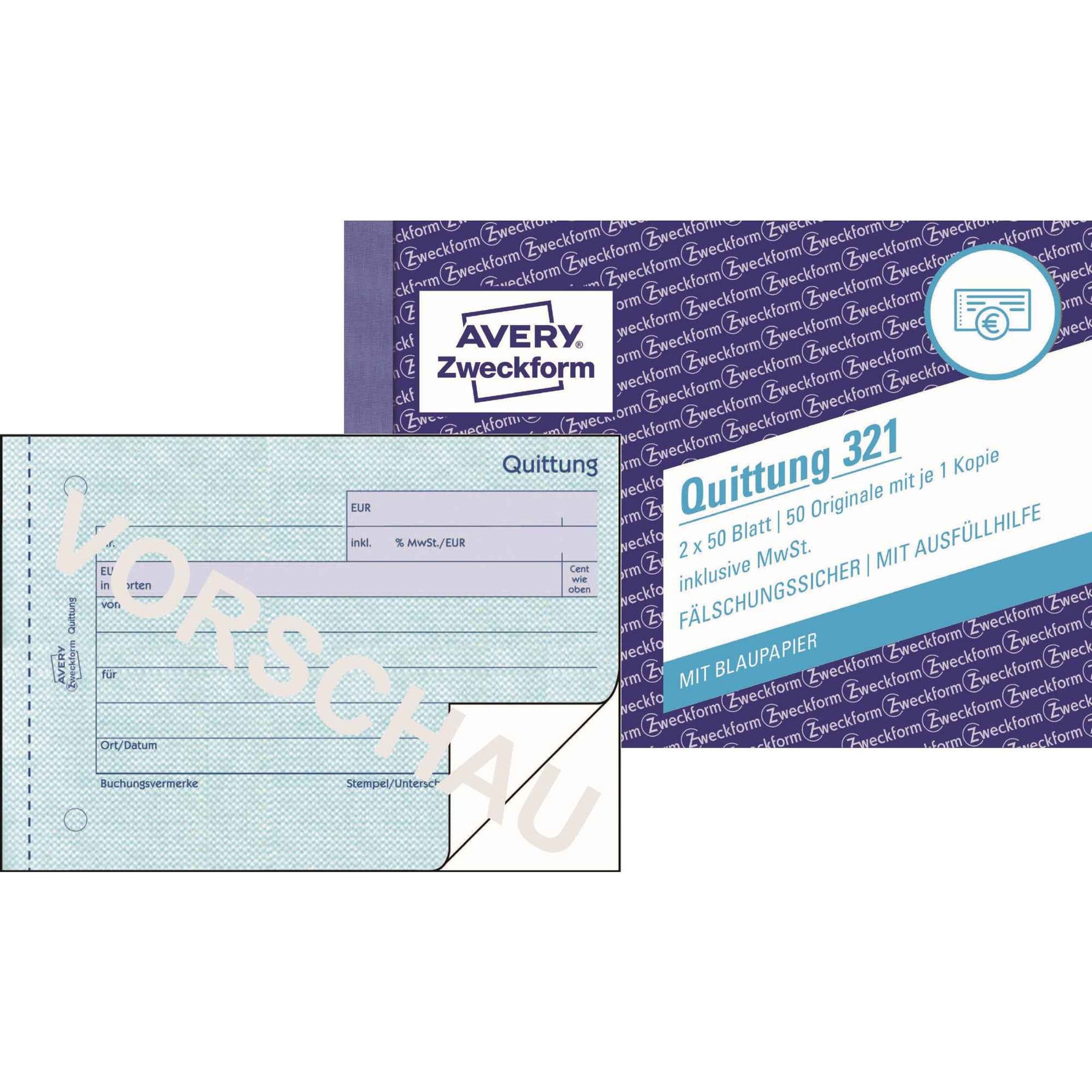 Avery Zweckform Quittung 321