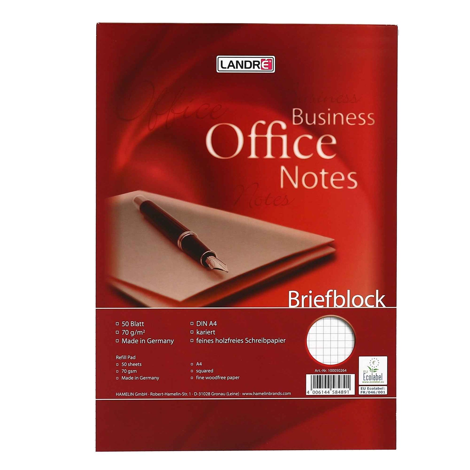 Landré Briefblock Business Office Notes DIN A4