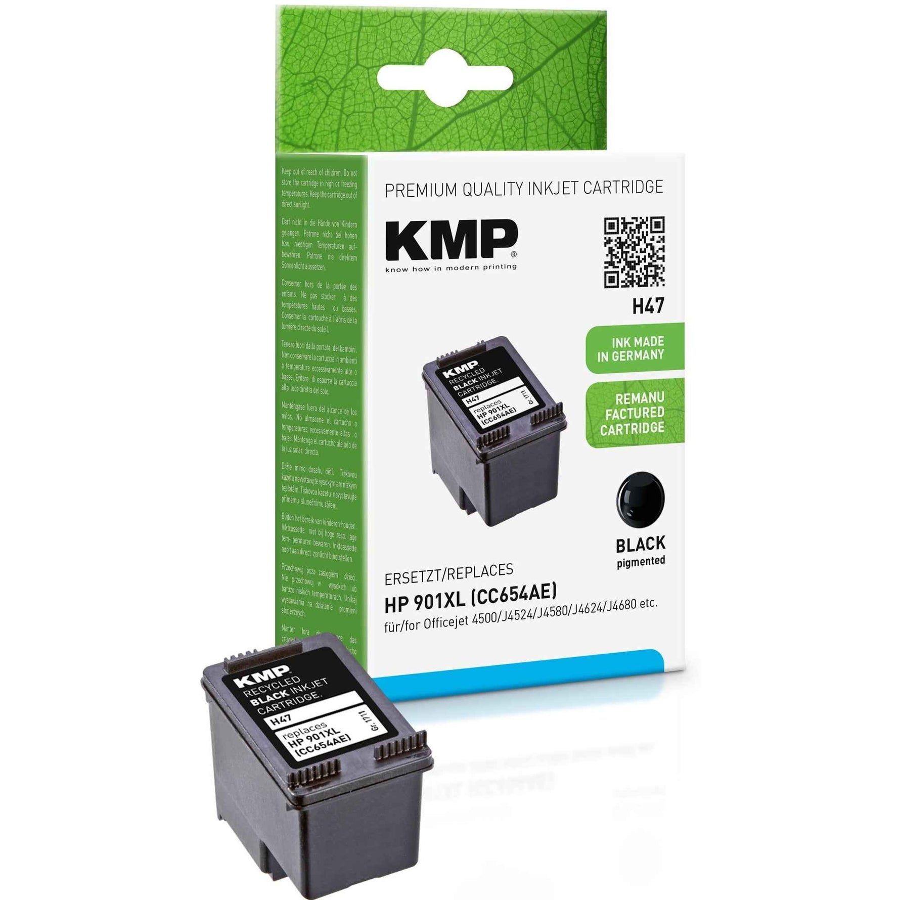 KMP Tintenpatrone Kompatibel mit HP 901XL schwarz